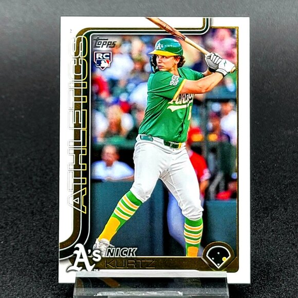 Three 2025 Nick Kurtz RC Trinity 49/99, Update, Update Debut Athletics - Picture 5 of 8